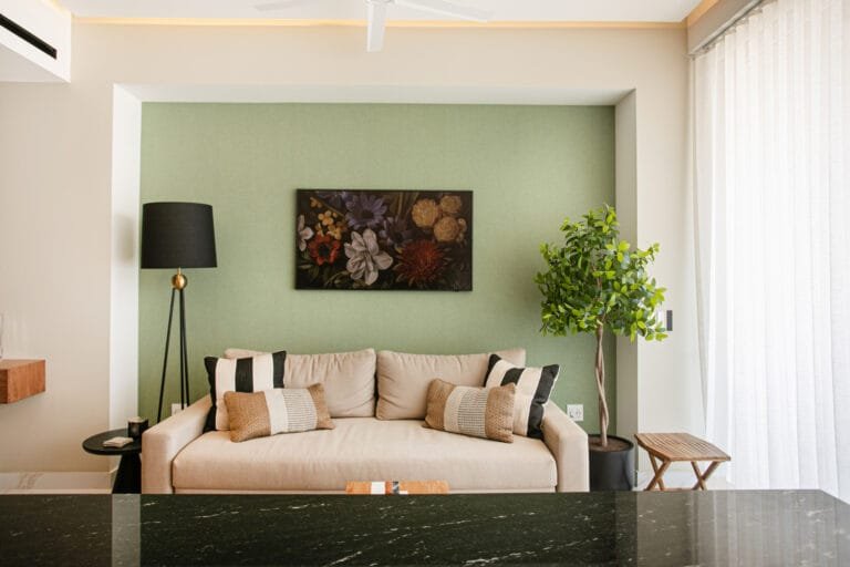 Evening light from the balcony of D’Vine 603 looking over the Romantic Zone