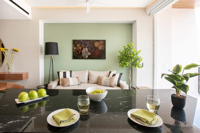 Ensuite bathroom with dual vanity