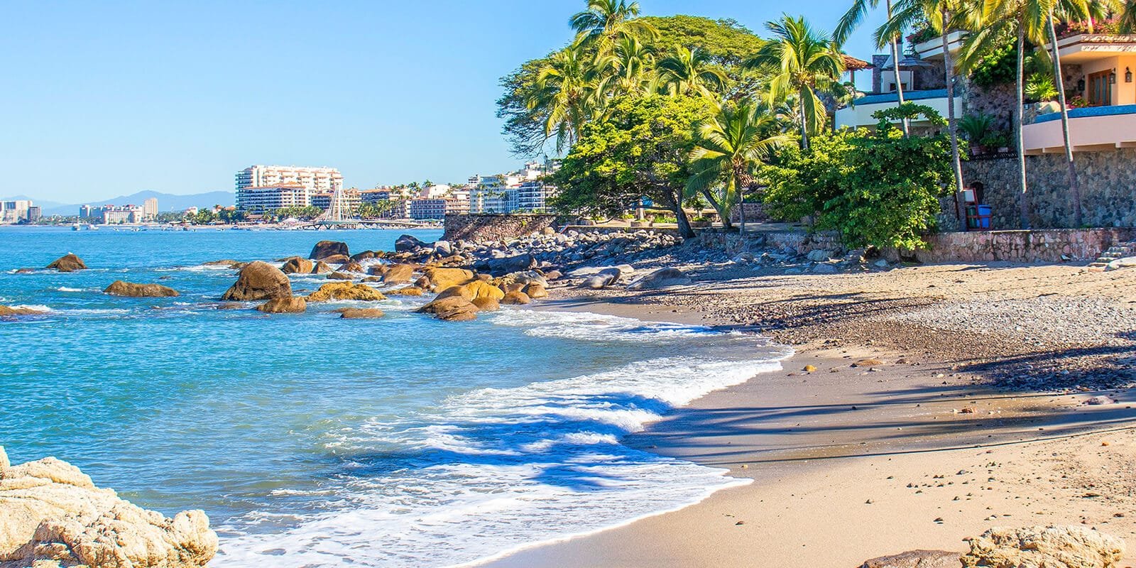 Playa Amapas cove with calm blue water